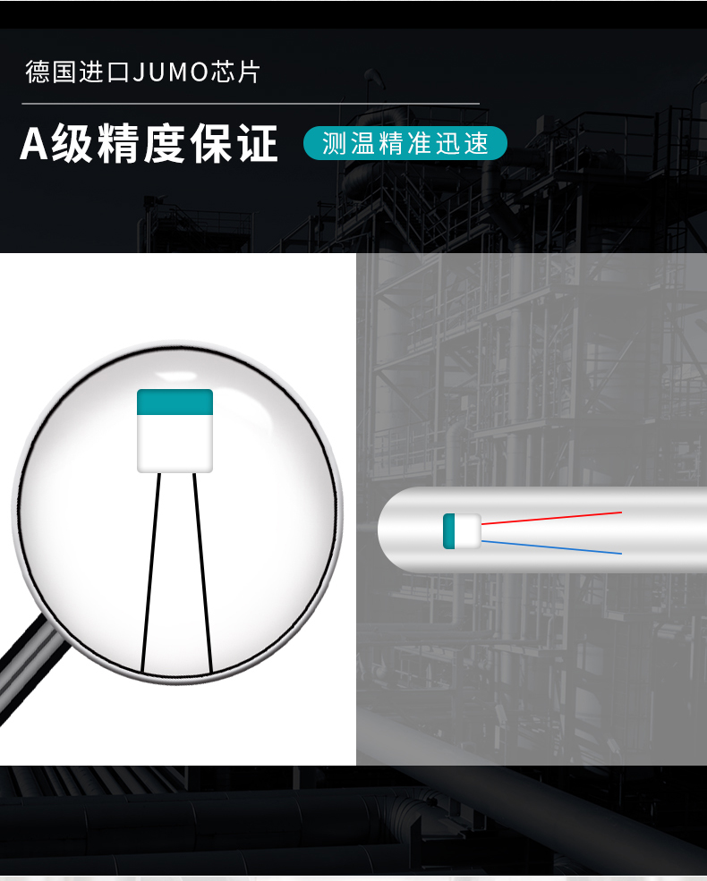 米科法蘭式鎧裝溫度傳感器A級精度保證